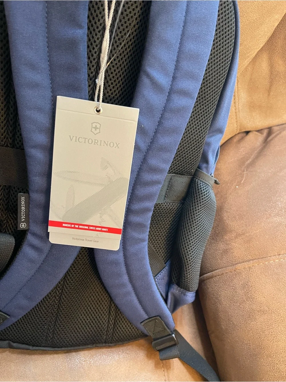 Victorinox Gray Men's Backpack travel gear blue 17”